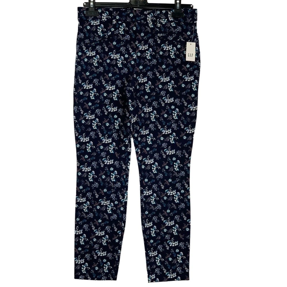 NWT Gap Signature Skinny Ankle Stretch Jeans Navy Floral Size‎ 6 Reg